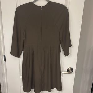 Forest Green flowy topshop dress